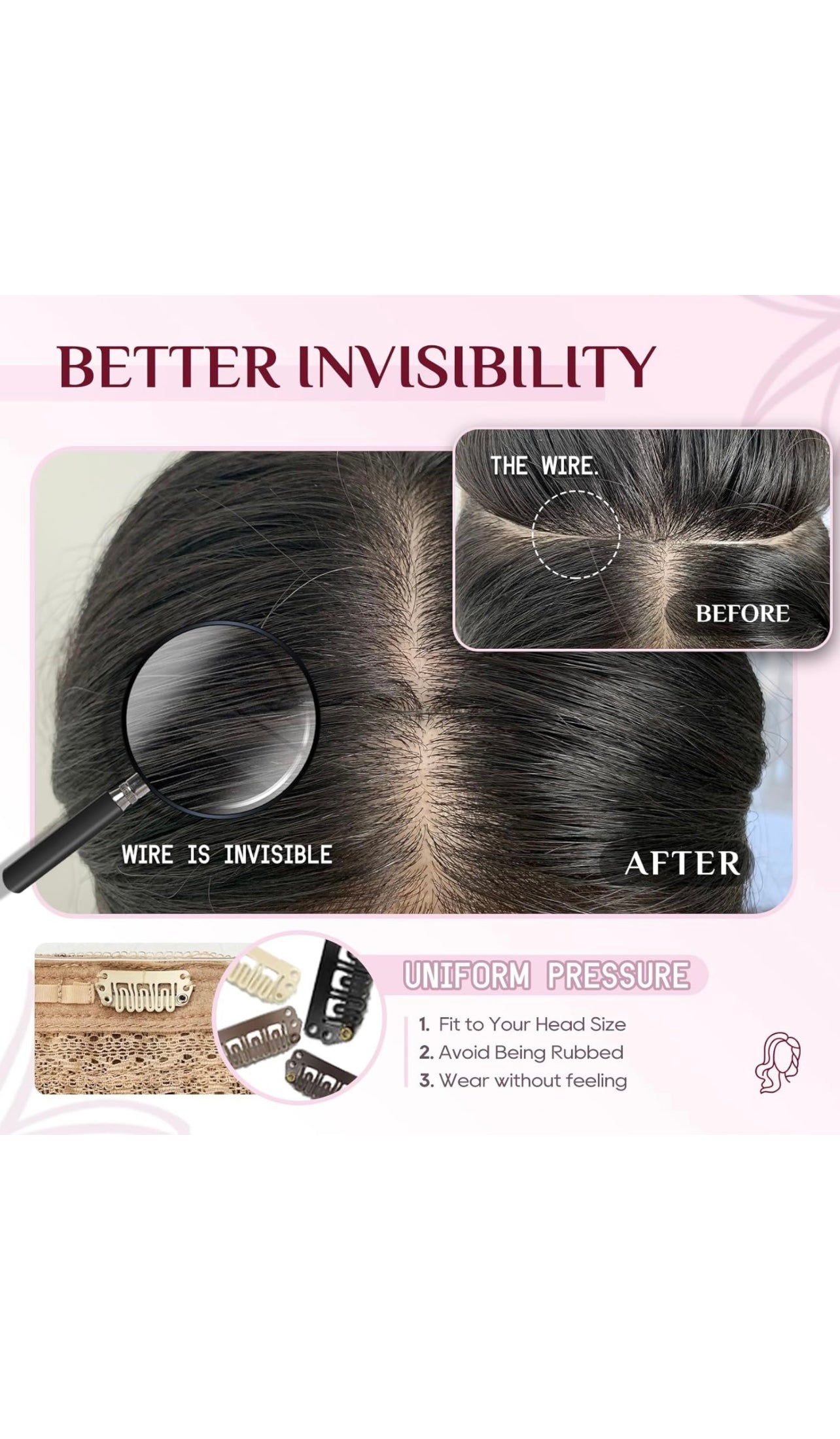 DIYOMO Halo Hair Extensions -Light Blonde Real Human Hair -P1622 20 Inch 100g
