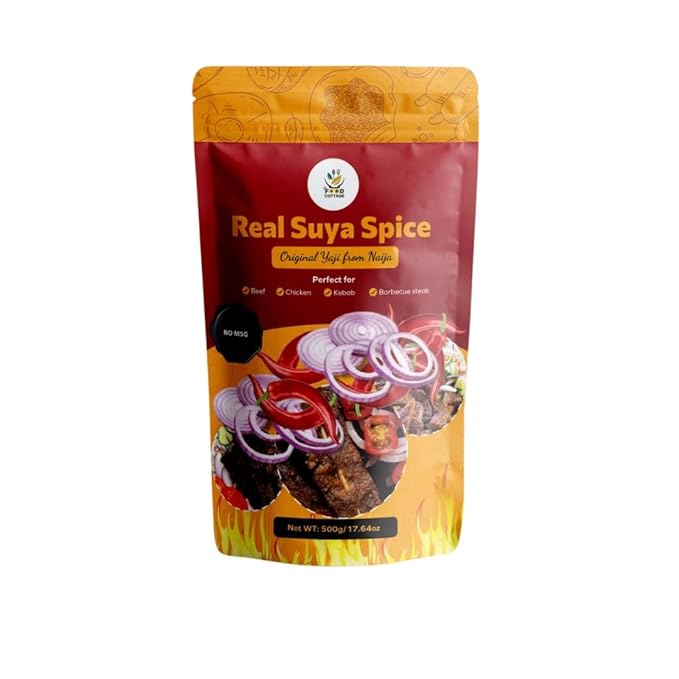 Real Suya Spice Yaji - (Suya Pepper, Authentic Naija Blend, 500g/17.64oz)